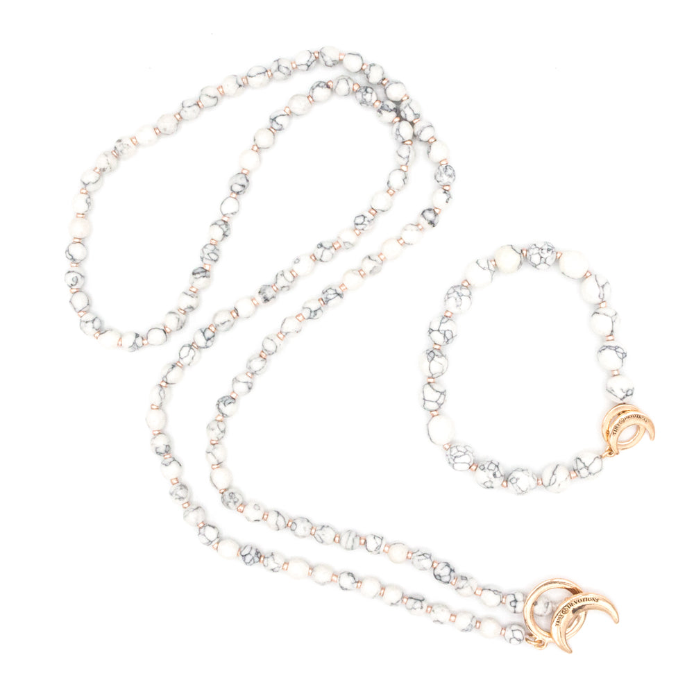 Howlite Limitless Mala.