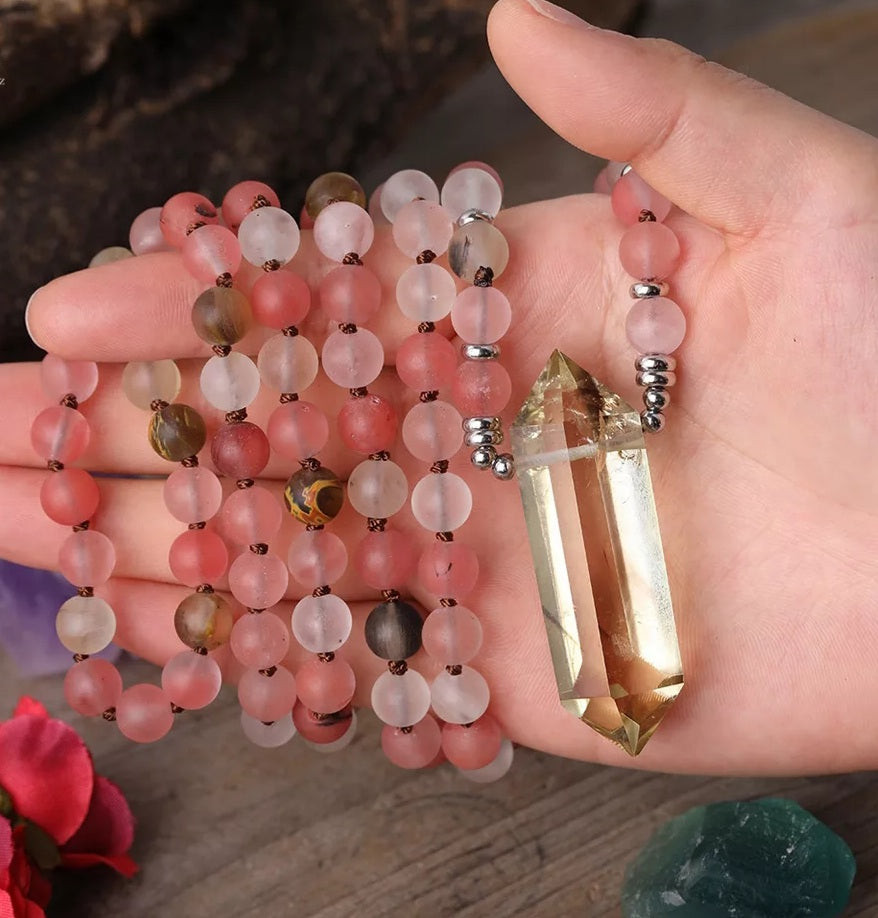 The Empress Mala Bead Necklace.