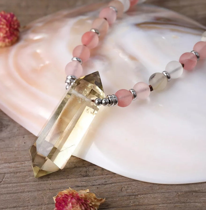 The Empress Mala Bead Necklace.