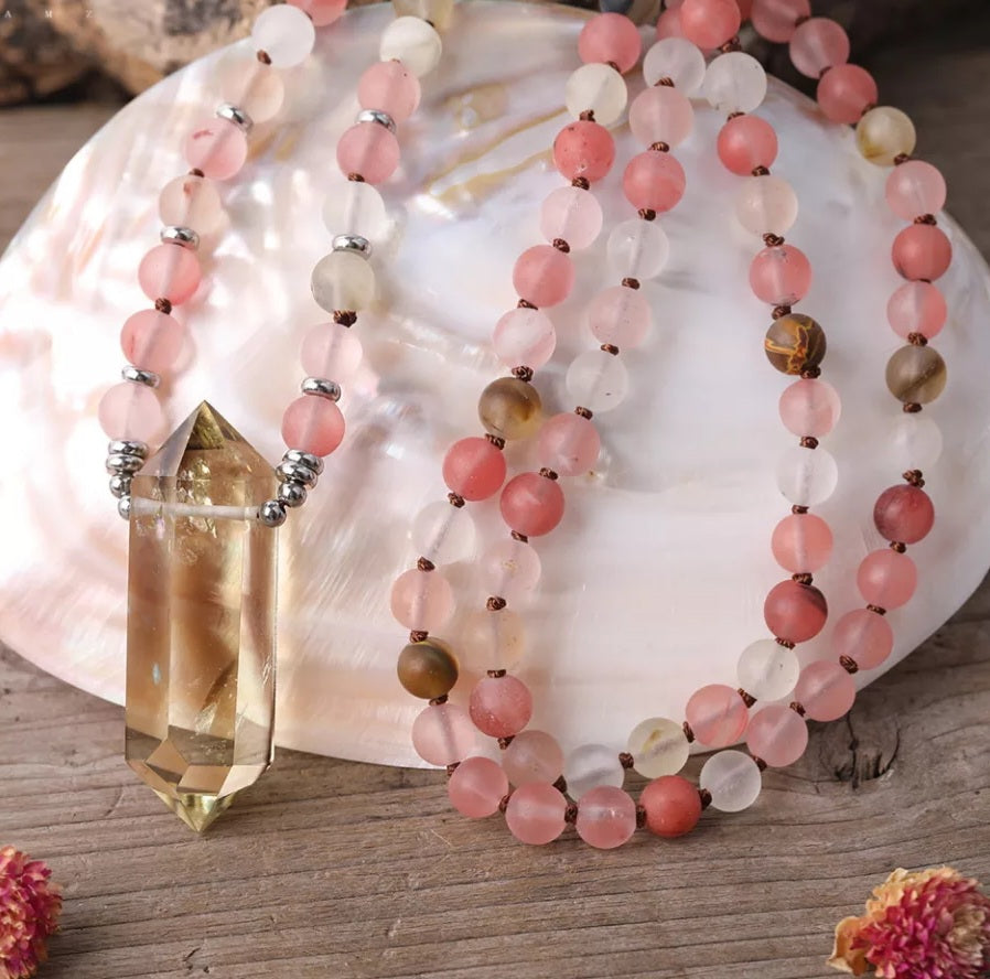 The Empress Mala Bead Necklace.