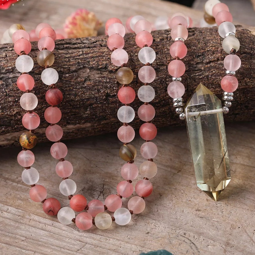 The Empress Mala Bead Necklace.