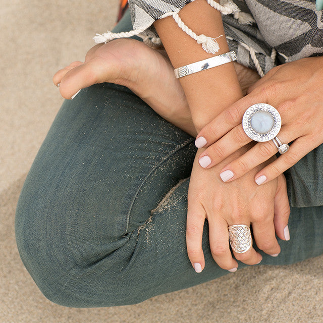 Flower of Life Ring - Silver