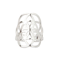 Seed of Life Ring in Silver