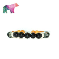 The Bear | Eagle Eye Agate + Onyx Mala Beads