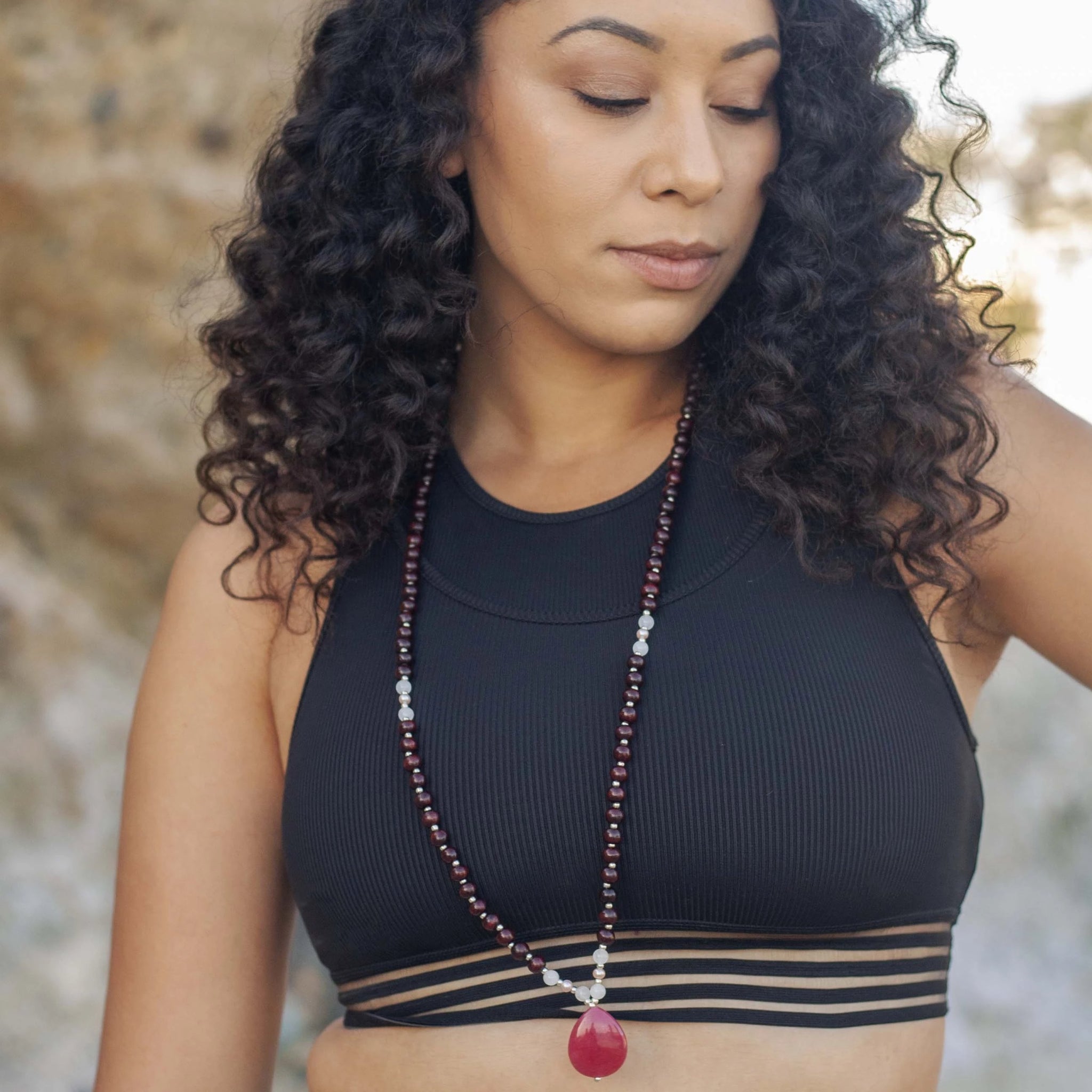 Manifest Mala | Mala Beads Japa Meditation Necklaces Sacred Geometry Healing Spiritual Crystal Collections.