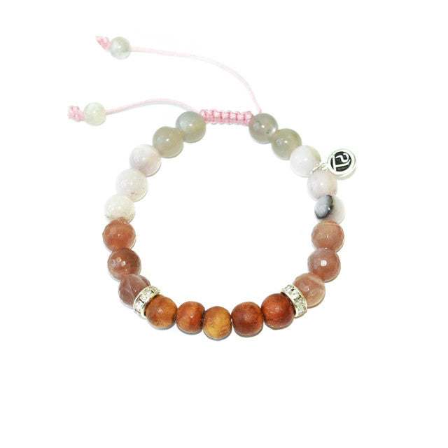 The Starfish | Peach Moonstone + Shell Mala Beads | Mala Beads Japa Meditation Necklaces Sacred Geometry Healing Spiritual Crystal Collections.
